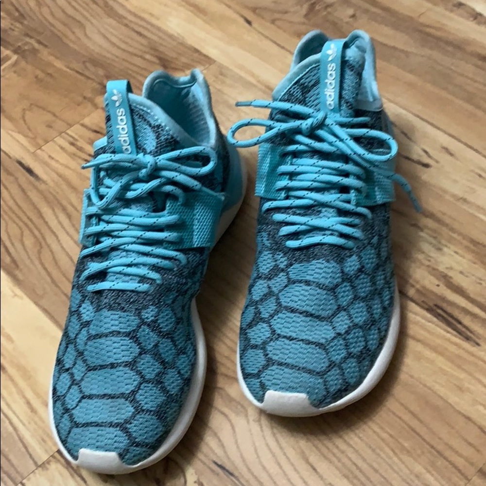 adidas turquoise running shoes
